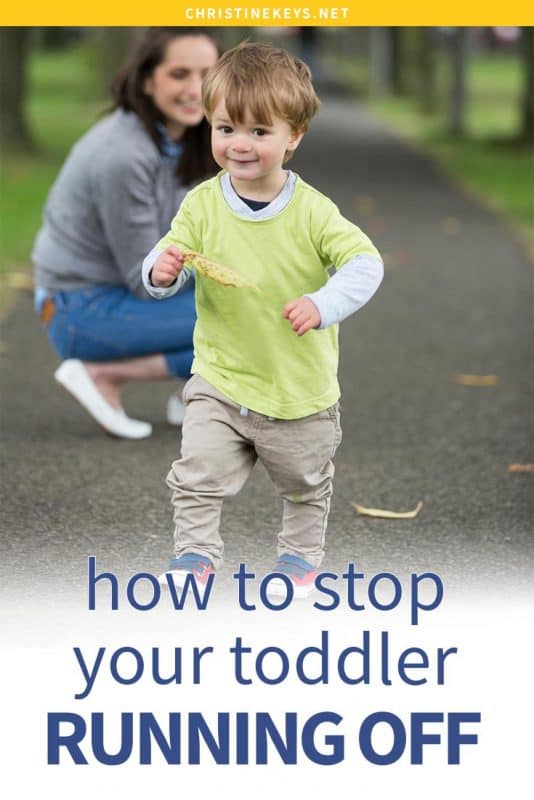 toddler running off