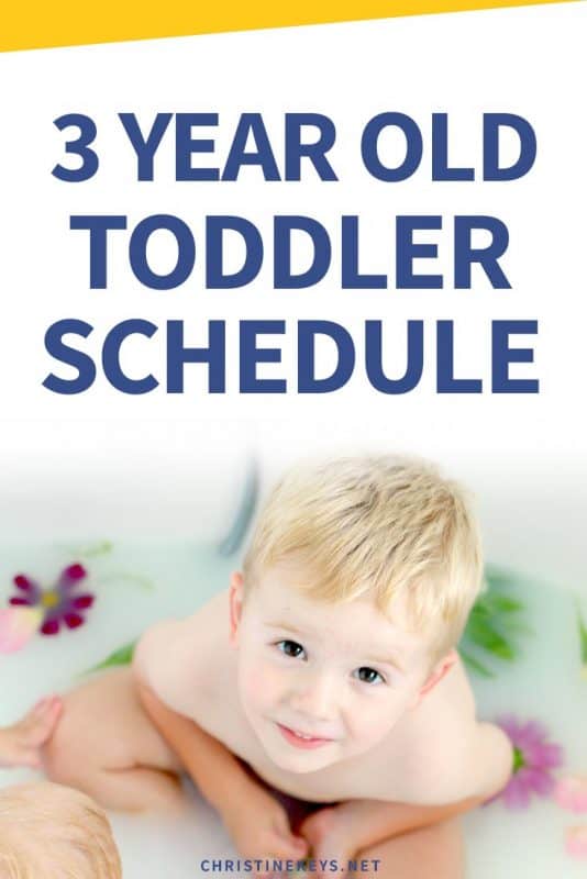 3 year old toddler schedule
