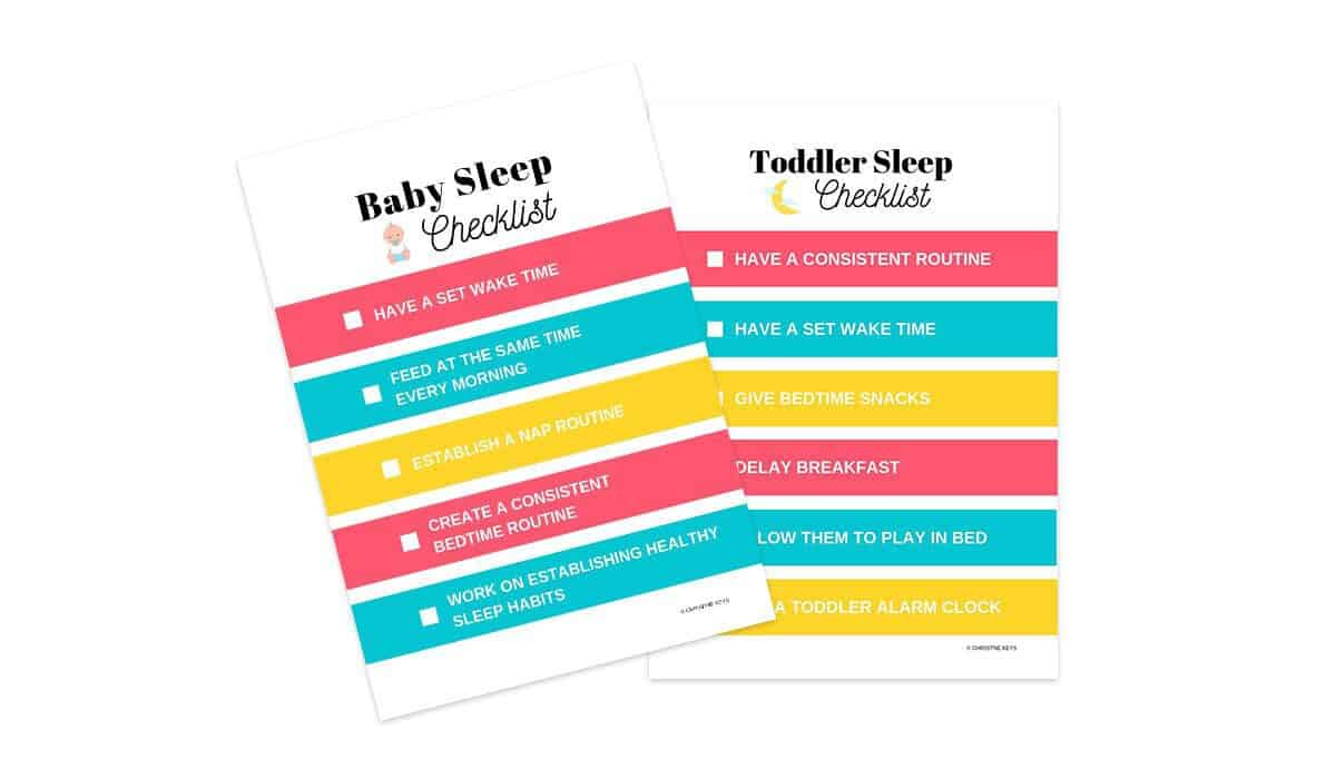 how to get your baby to sleep later checklists