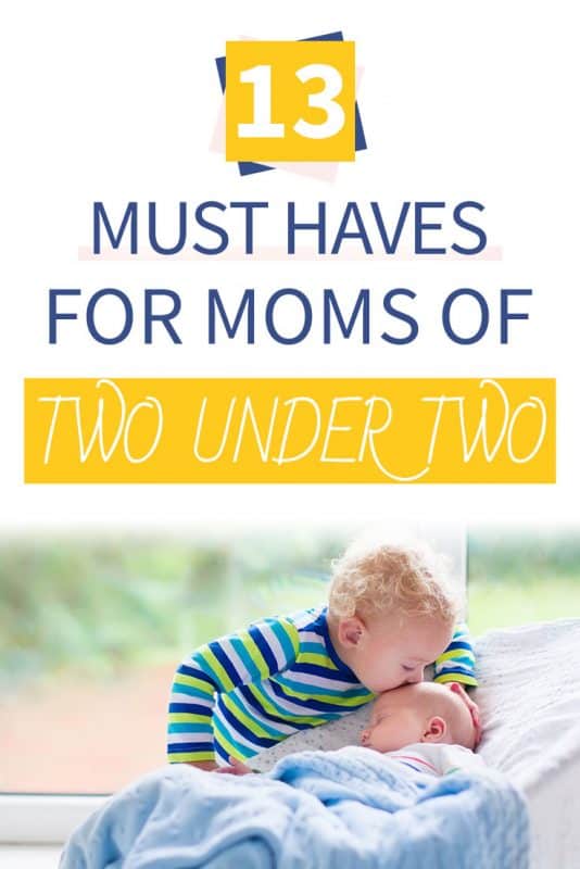 Pinterest image about two under two must haves