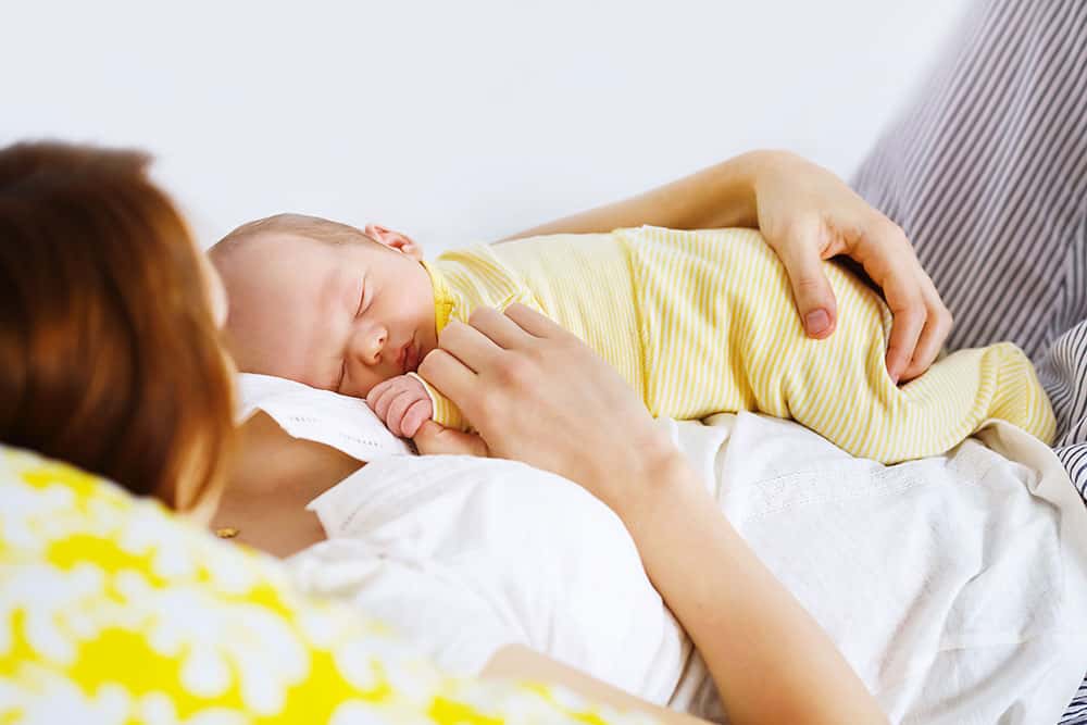 mom and baby 24 hours postpartum