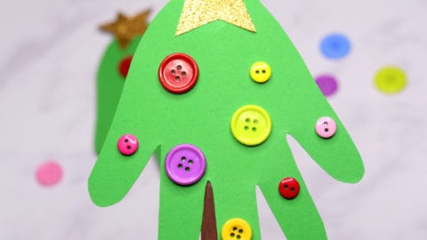 Image for Handprint Christmas Tree – Christmas craft for kids or a DIY ornament