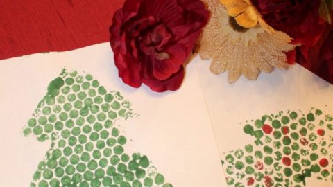Image for Christmas Tree Print Making for Kids (Featuring Bubble Wrap!) – The Salty Mamas