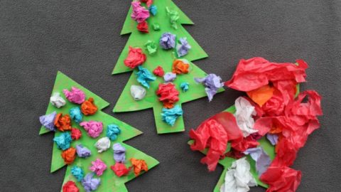 Image for Scrunched Paper Christmas Trees