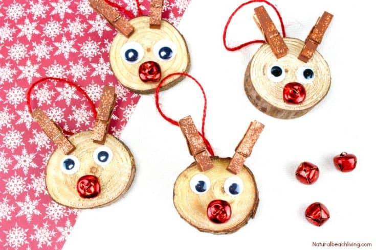 Image for Easy to Make Rudolph Christmas Ornaments Kids Will Love