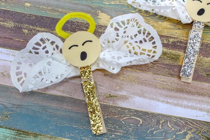 Image for Easy Clothespin Doily Angel Crafts For Kids