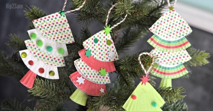 Image for Cupcake Liner Christmas Ornaments (Easy Kids Craft)