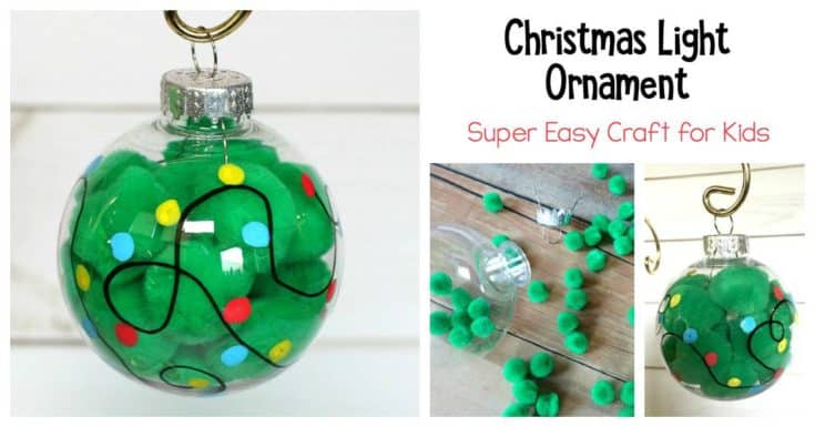 Image for Adorable Christmas Light Ornament Craft- Quick and Easy!