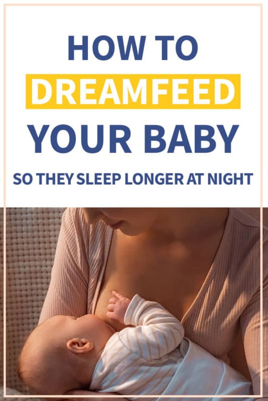 Pinterest image about how to dream feed