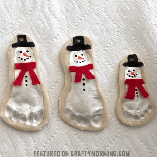 Image for Salt Dough Footprint Snowman Keepsakes