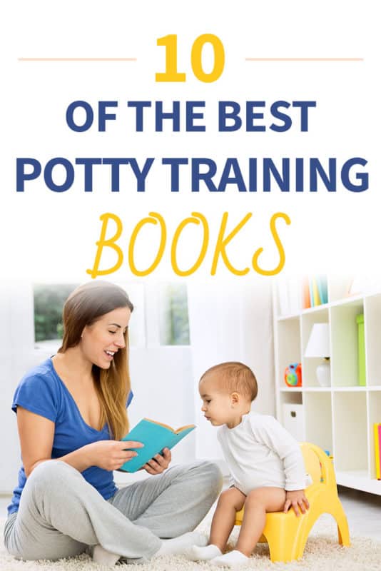Pinterest image about the best potty training books