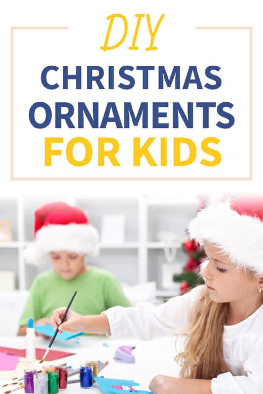 Pinterest image about DIY Christmas ornaments for kids