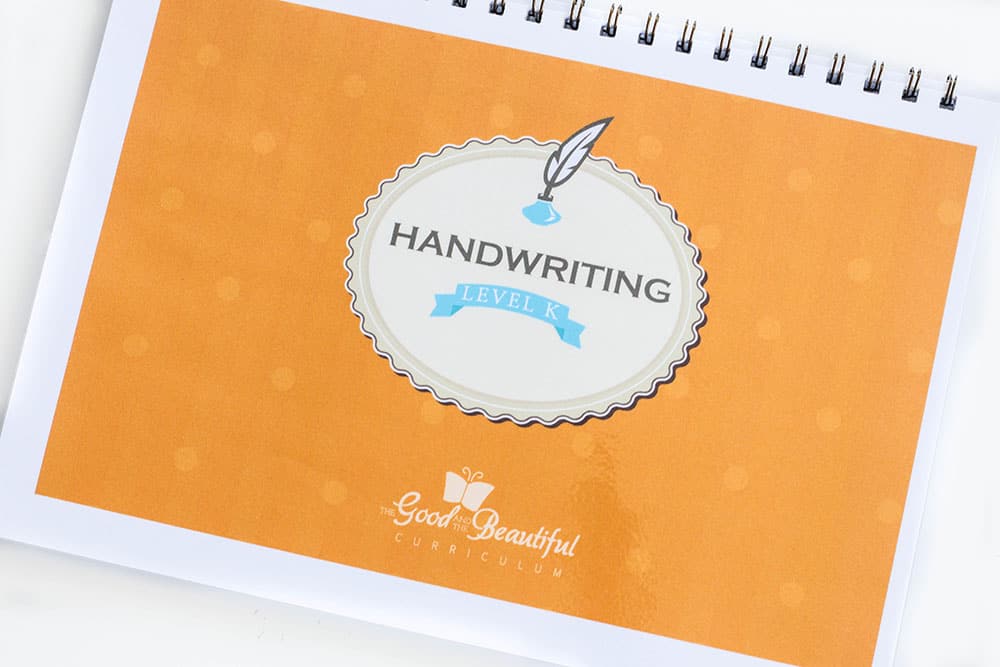 the good & the beautiful kindergarten handwriting curriculum