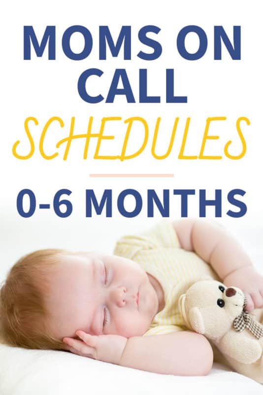 Pinterest image about Moms on Call Schedule