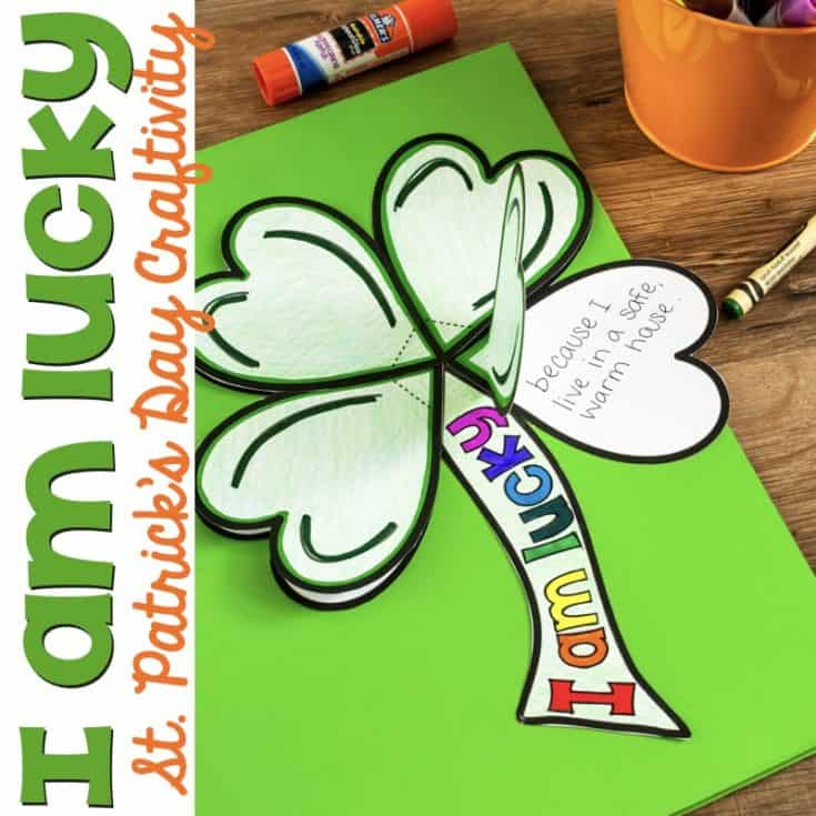Image for St. Patrick’s Day Clover “I am lucky” Craftivity