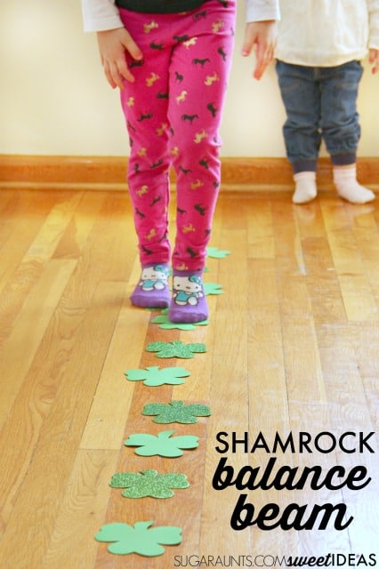Image for Shamrock St. Patrick's Day Balance Beam Vestibular Sensory
