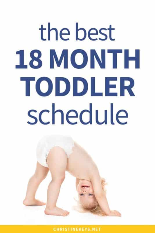 the best 18 month old toddler schedule