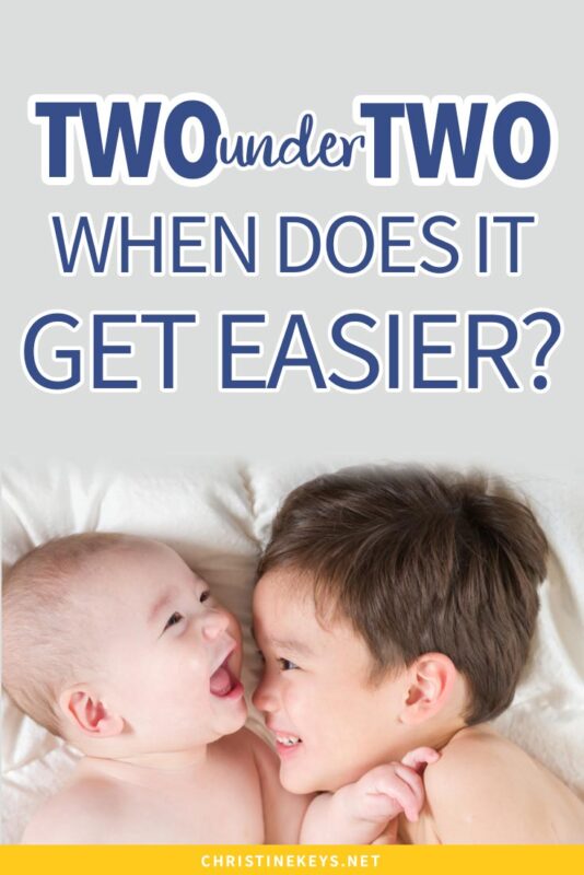 two under two when does it get easier.