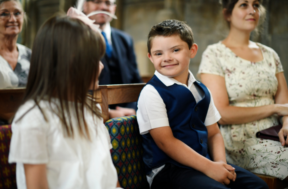 children in church