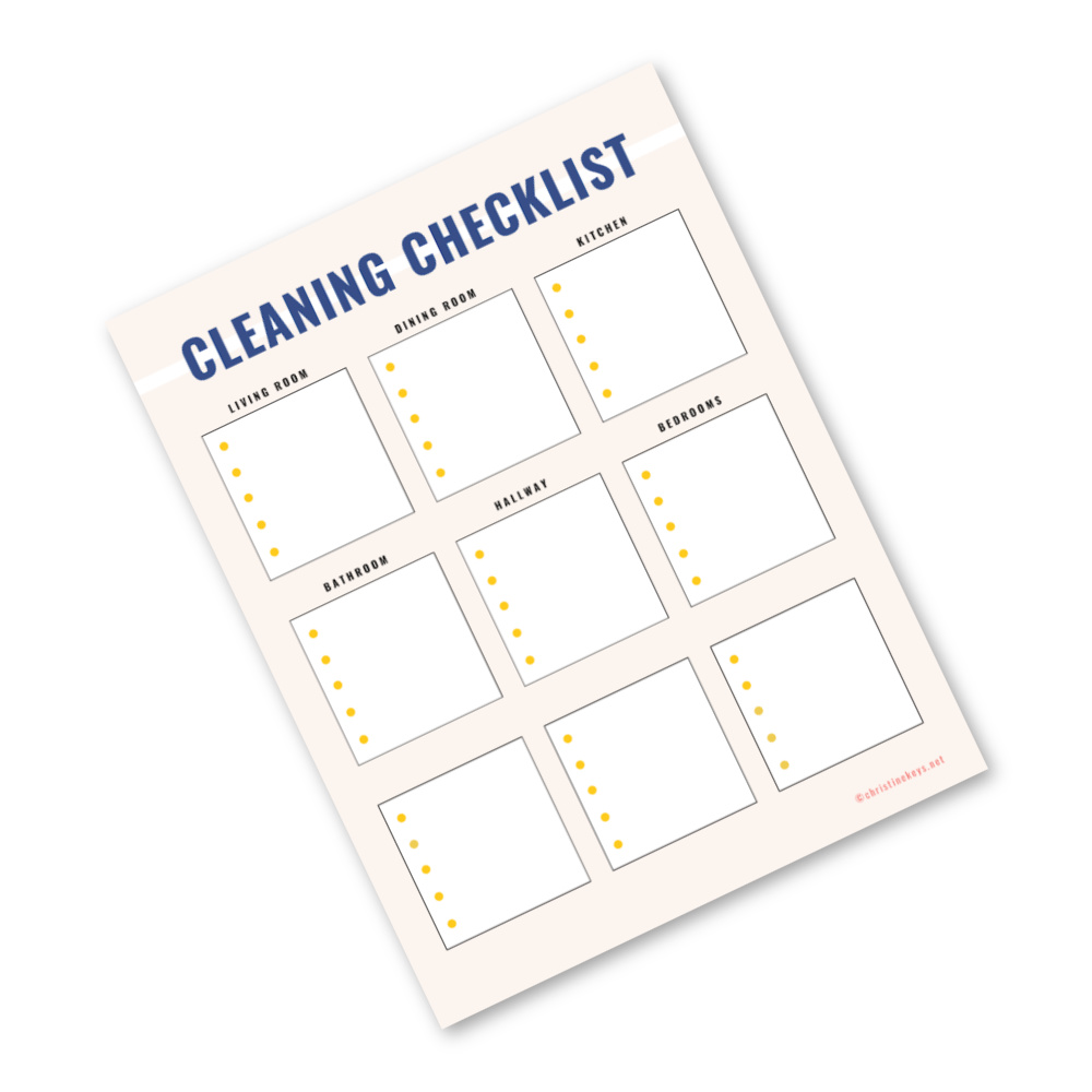 cleaning checklist