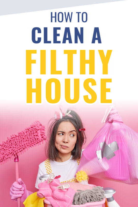 how to clean a filthy house