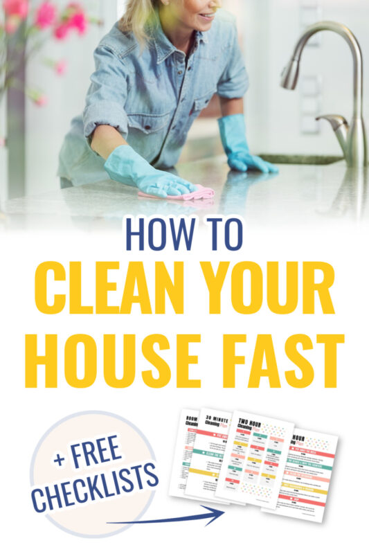 how to clean your house fast