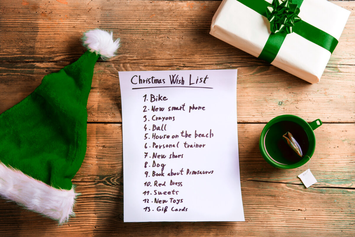 Christmas wish list
