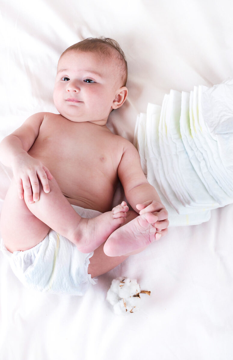 baby and diapers