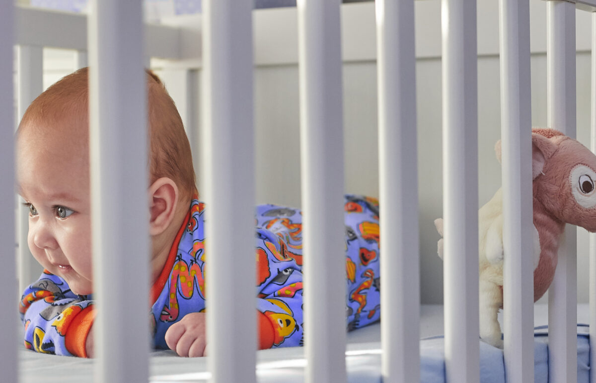 baby in crib space saving ideas for nursery