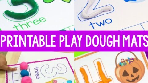 Image for Printable Play Dough Mats