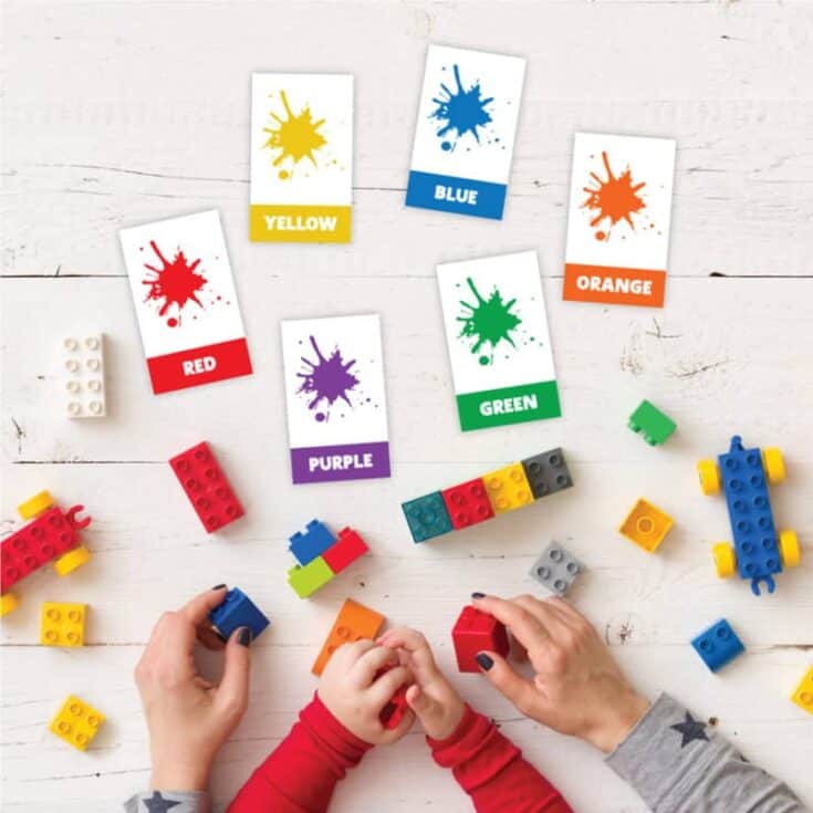 Image for Free Printable Color Flash Cards for Toddlers