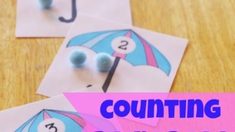 Image for Counting Raindrops Preschool Printable