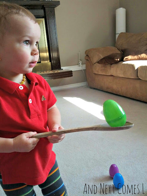 Image for Wobbly Easter Egg Spoon Balancing Activity