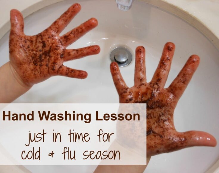 Image for Easy Hand Washing Activity for Kids with Cinnamon
