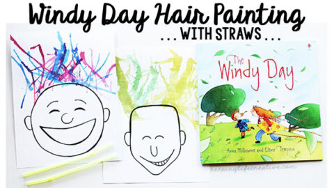 Image for Windy Day Hair Painting with Straws
