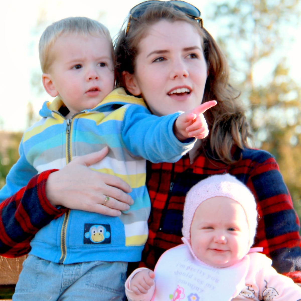 Mom with children