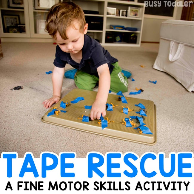 Image for Animal Tape Rescue Activity - Busy Toddler