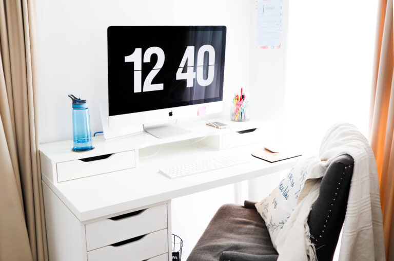 small workspace at home