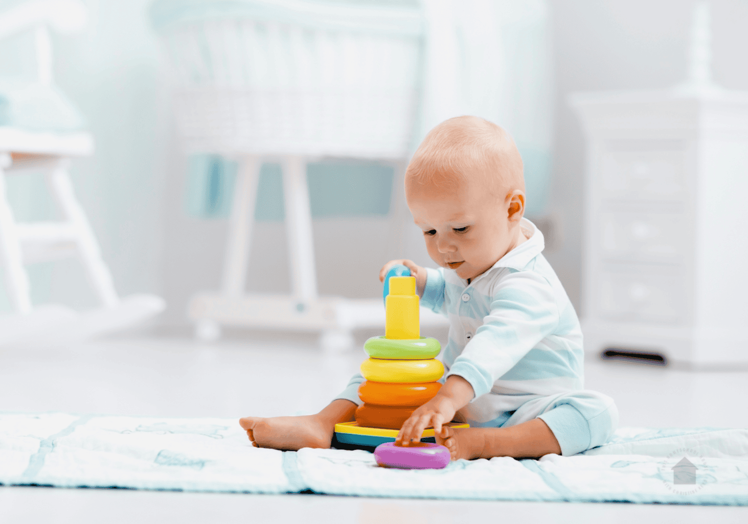 baby stacking rings on toy