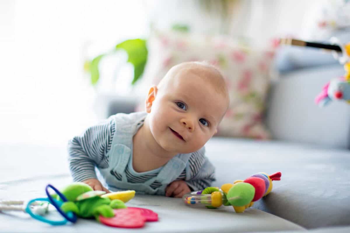 sensory play under 1 baby playing with soft toys