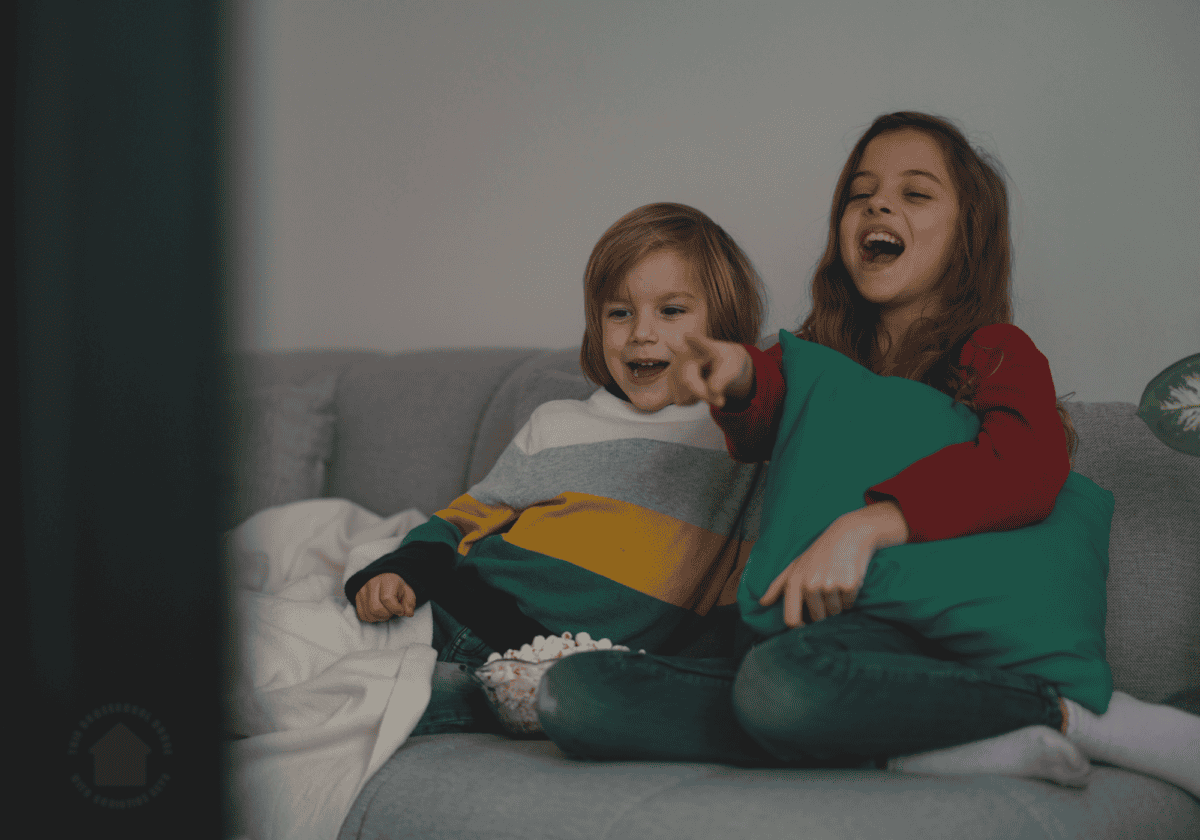 kids watching educational christmas movies