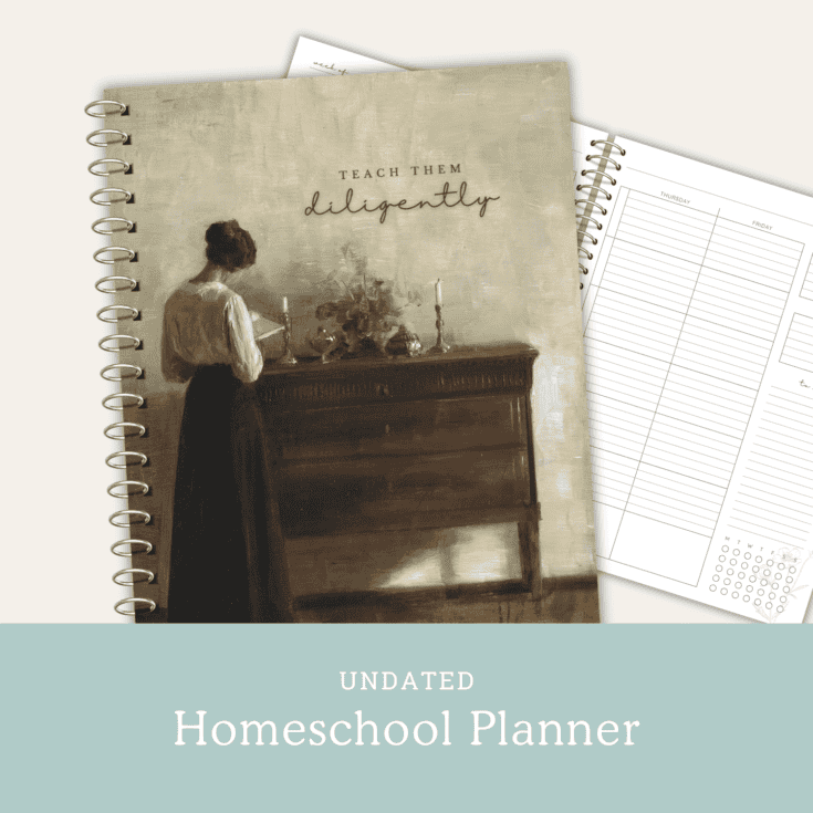 Image for Undated Teach Them Diligently Homeschool Planner