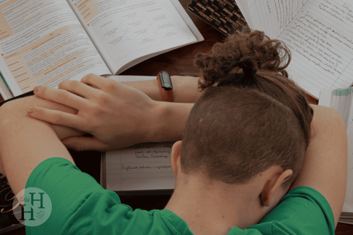 homeschool kid overwhelmed