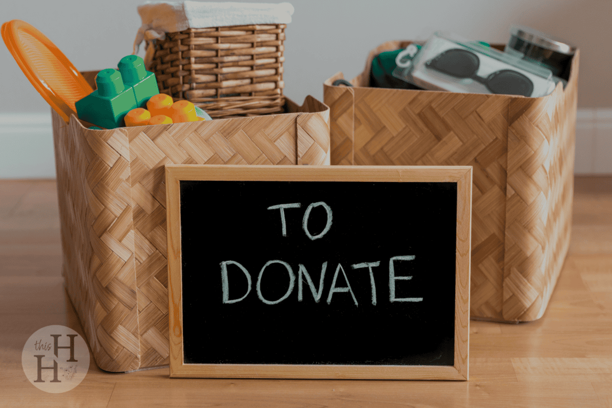 decluttered items