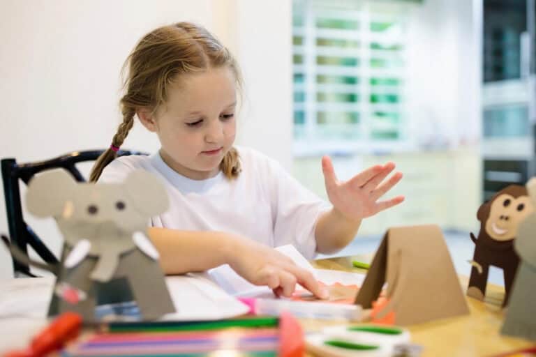child enjoying themed learning days