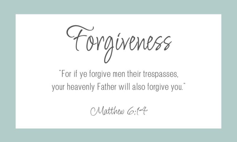 forgiveness