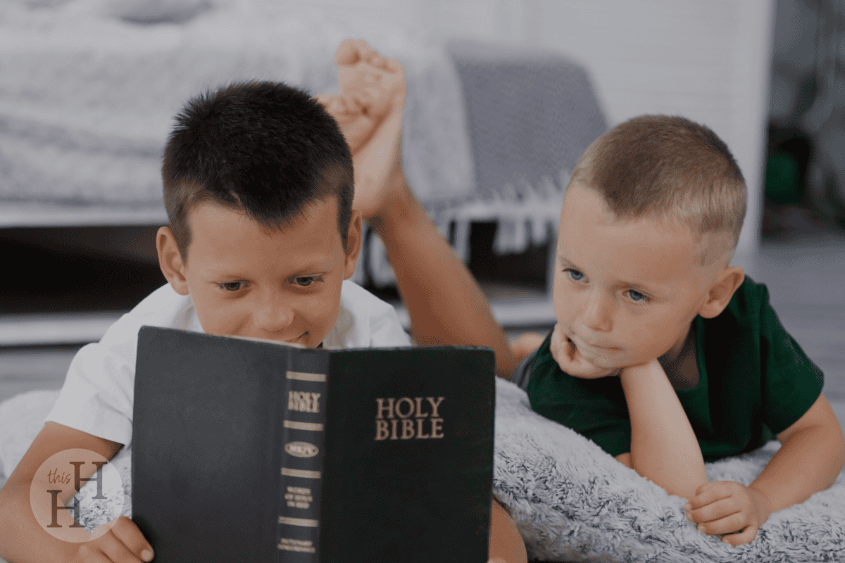 brothers reading the bible