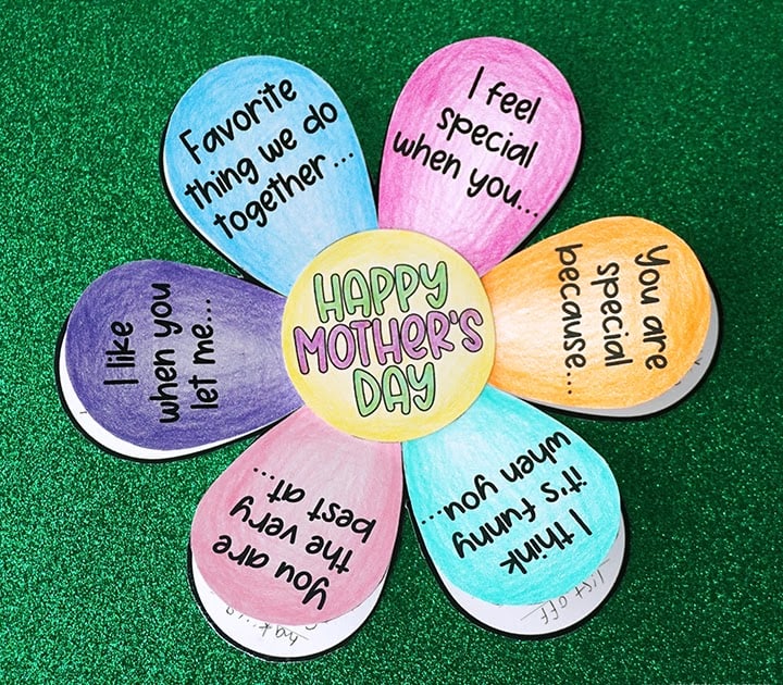 Image for Free Printable Mother's Day Flower Activity