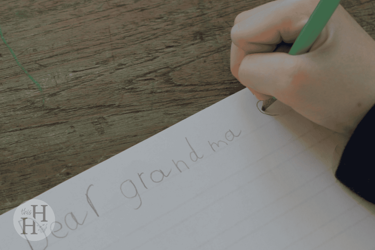 hand written letter