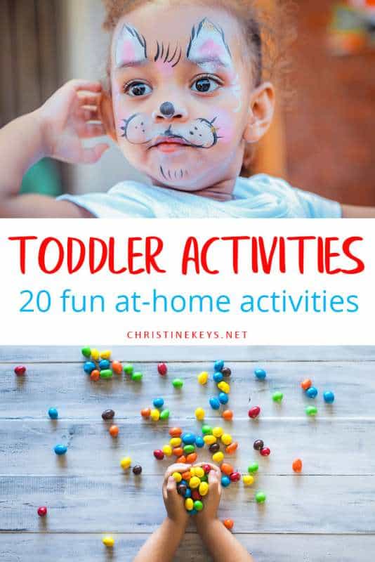 toddler with face painted